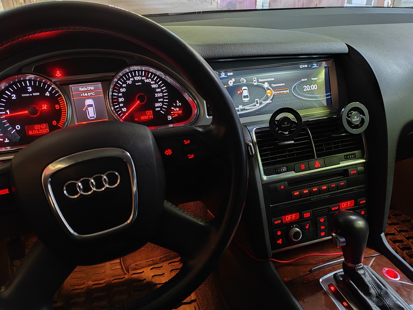 Установка Android магнитолы на Audi Q7 4L